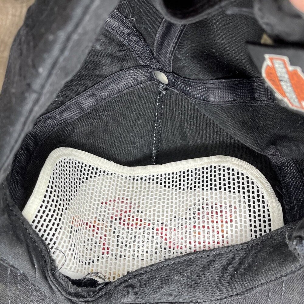 Harley-Davidson Motorcycle Strap Back Embroidered Hat - USA Made Ball Cap - Picture 11 of 12